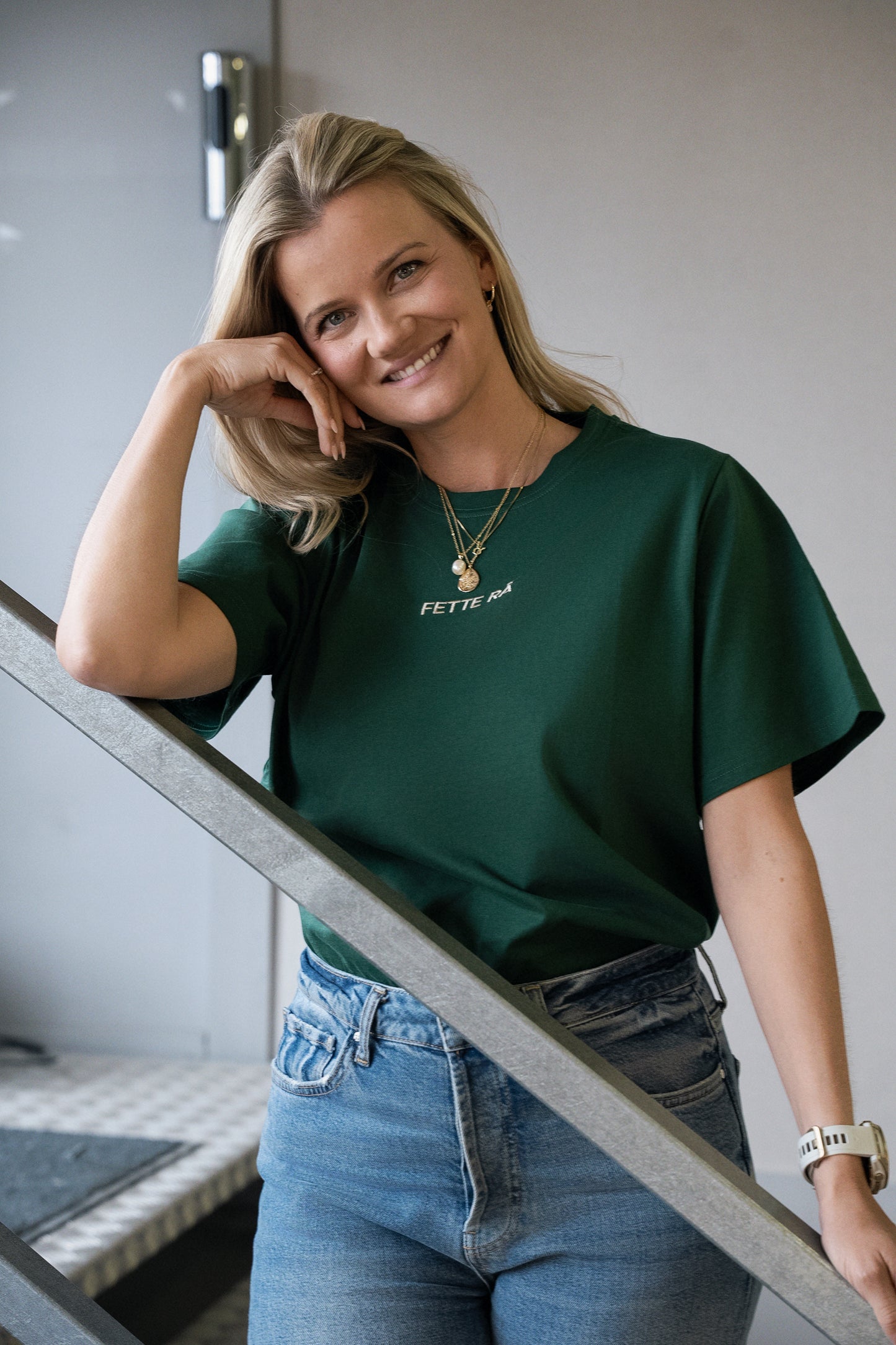 Grønn Fette Rå T-skjorte