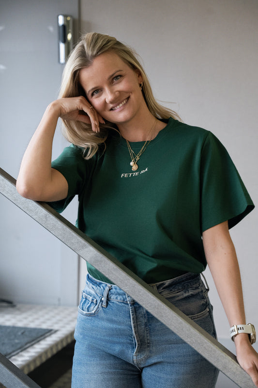 Grønn Fette Rå T-skjorte