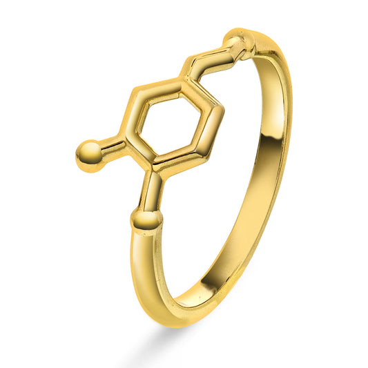 Ring i forgylt sølv dopamin - motivasjon