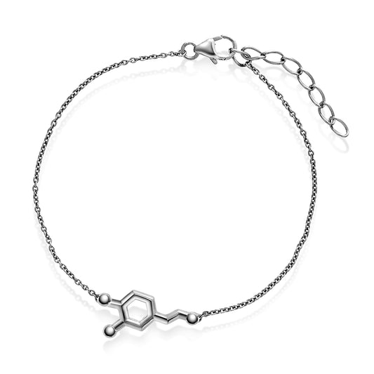 Armbånd i sølv dopamin - motivasjon