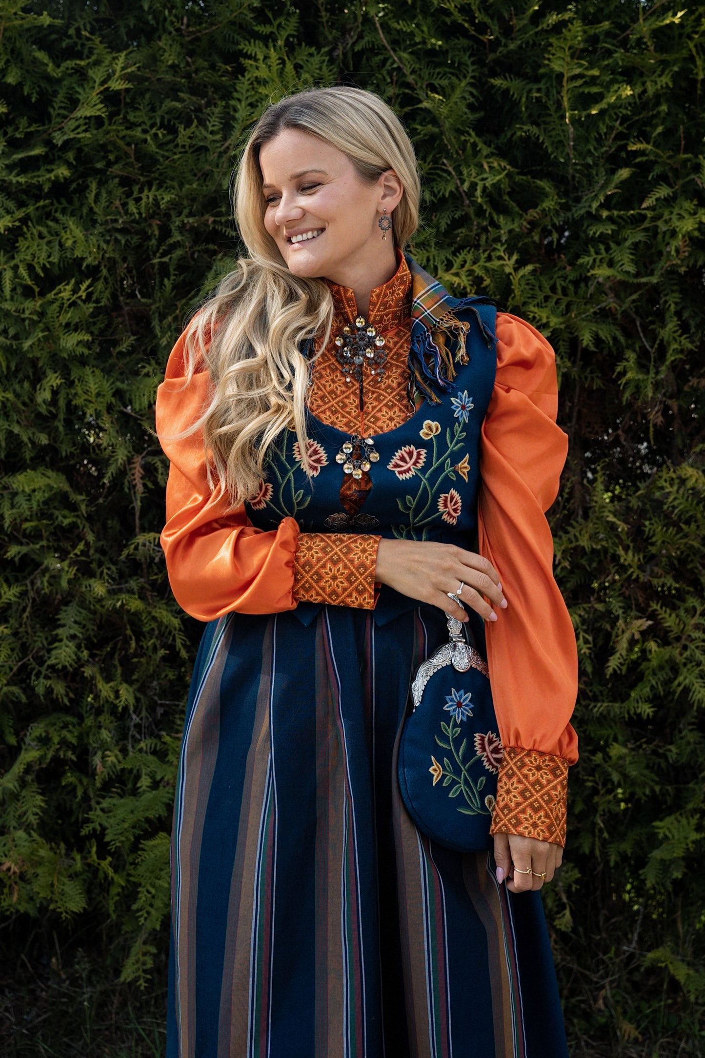 Drømmeblusen Orange SILKE
