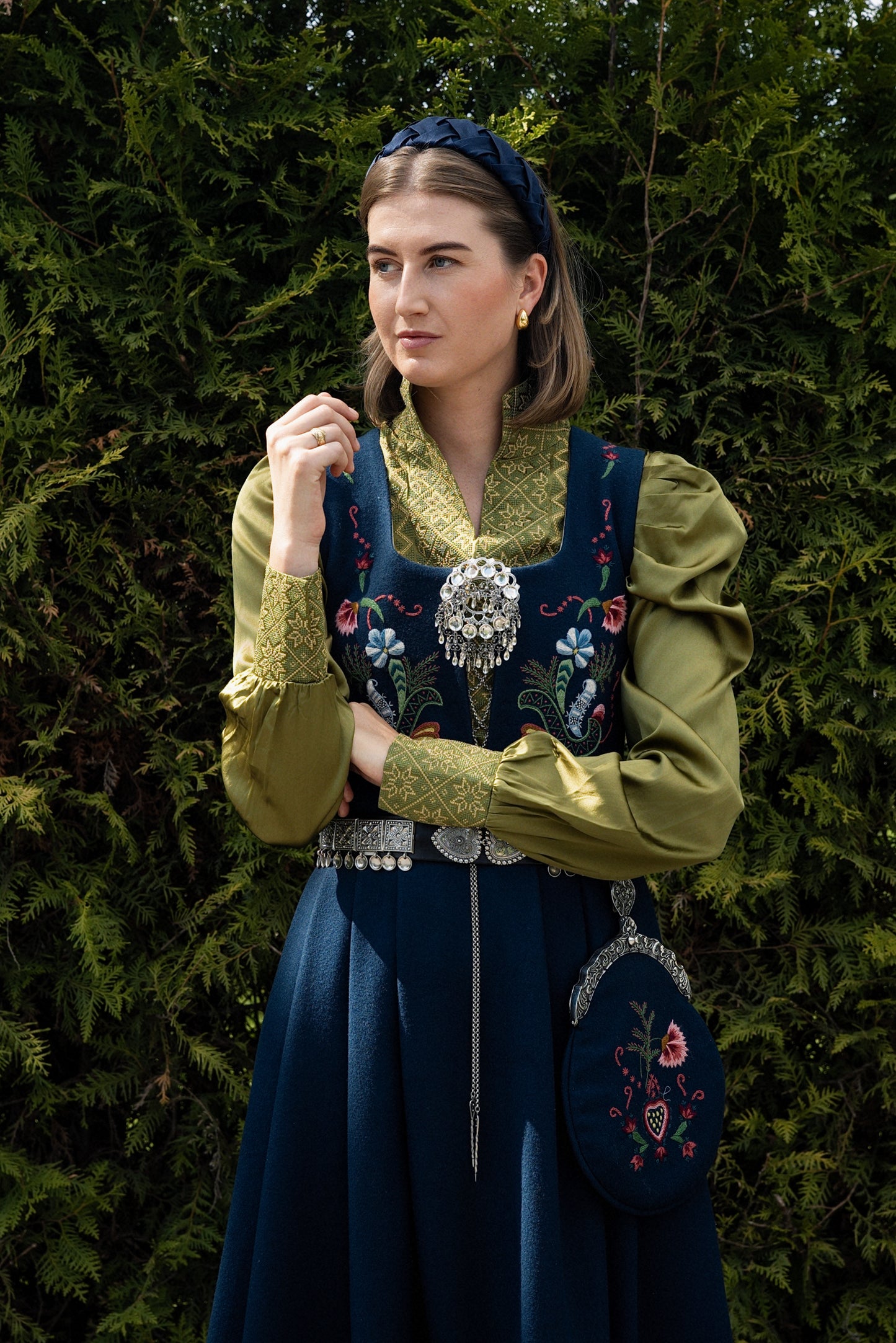 Drømmeblusen grønn SILKE