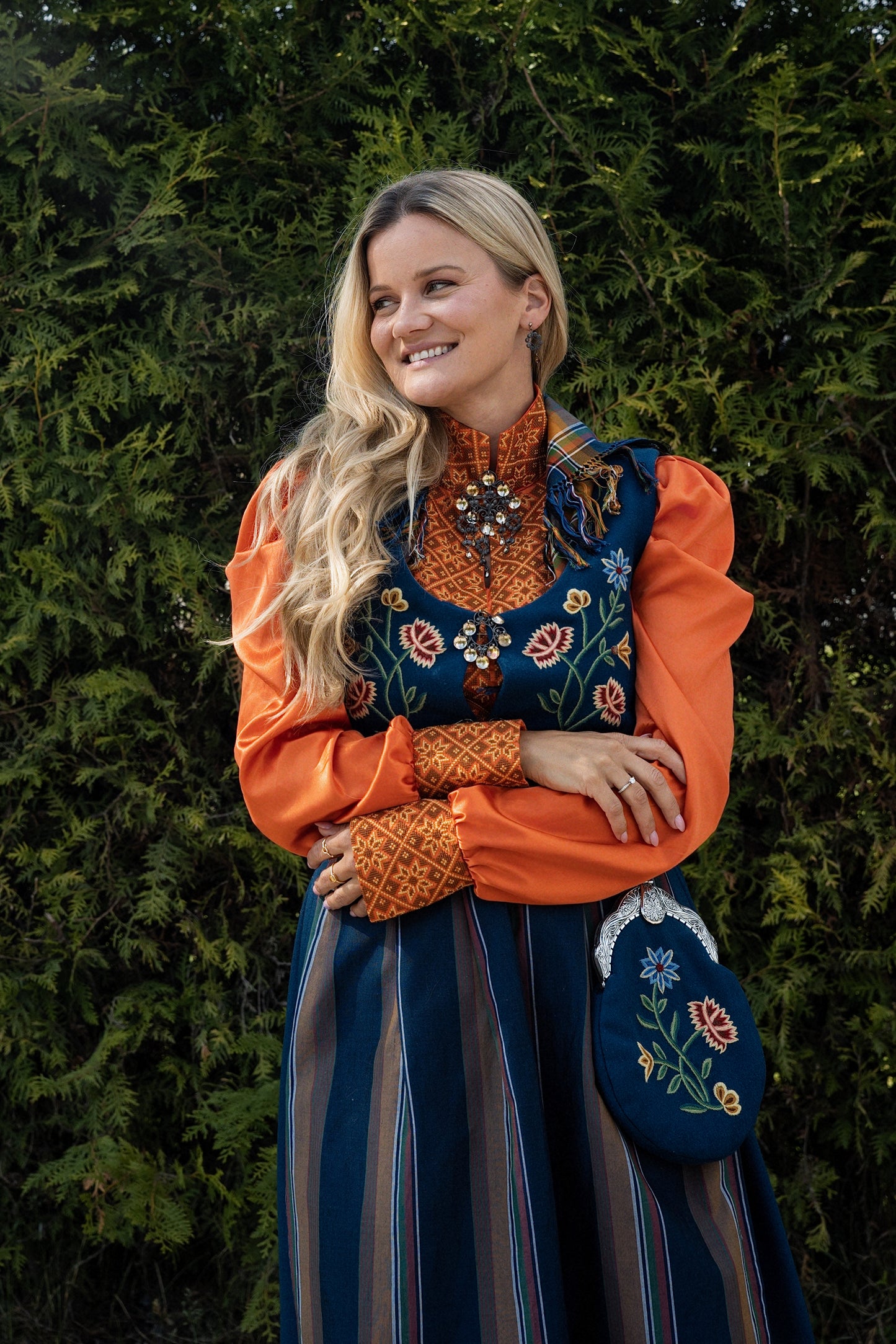 Drømmeblusen Orange SILKE