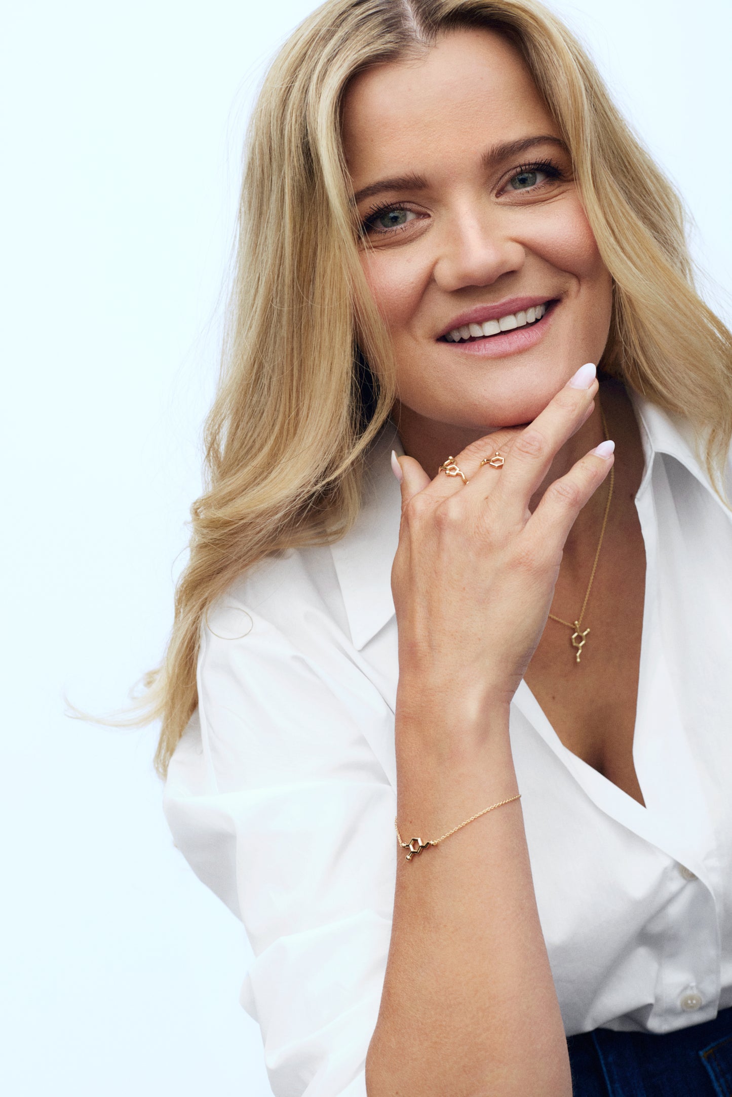 Dopamin smykke i 14 karat Gull