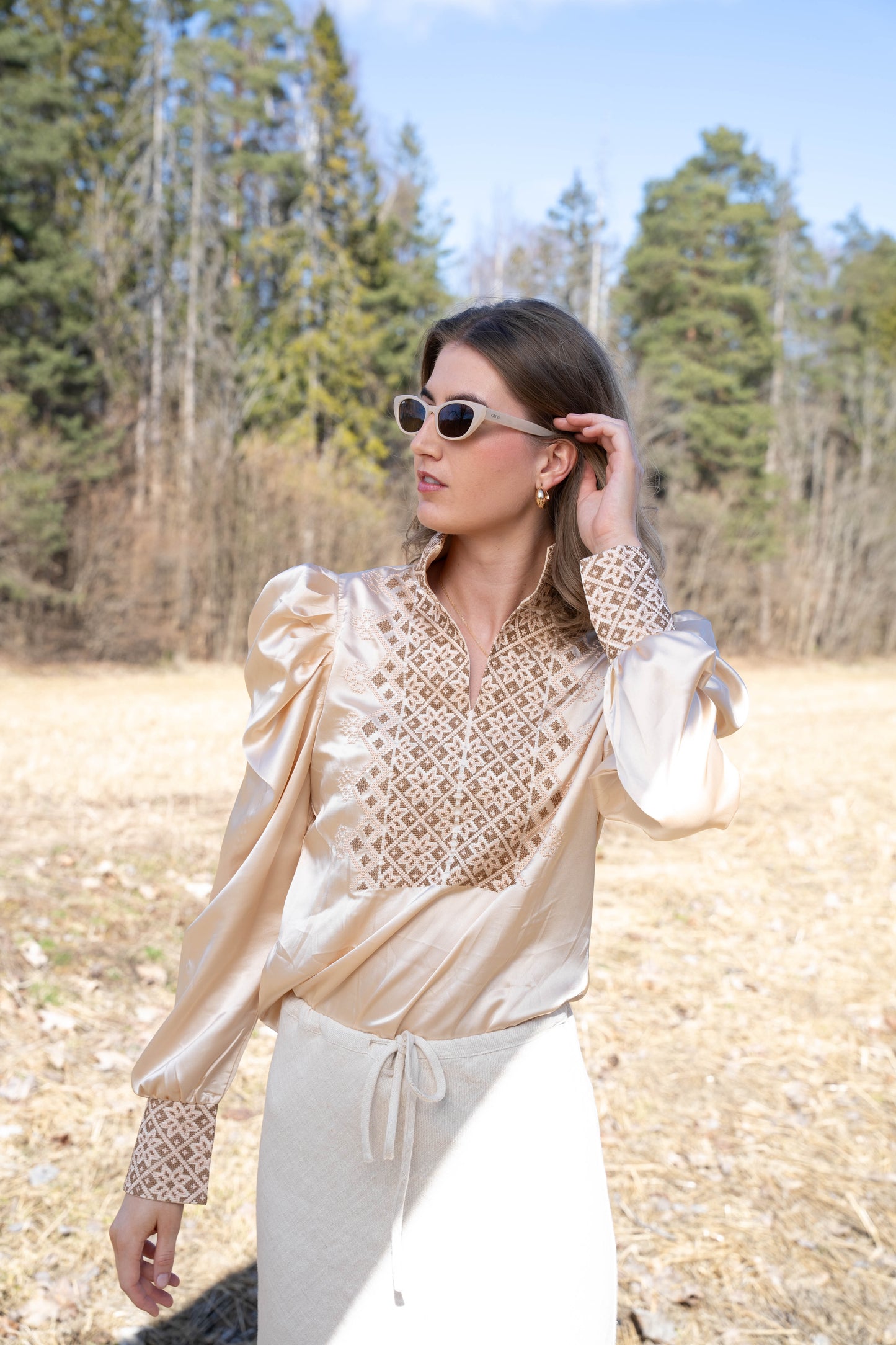 Drømmebluse Champagne