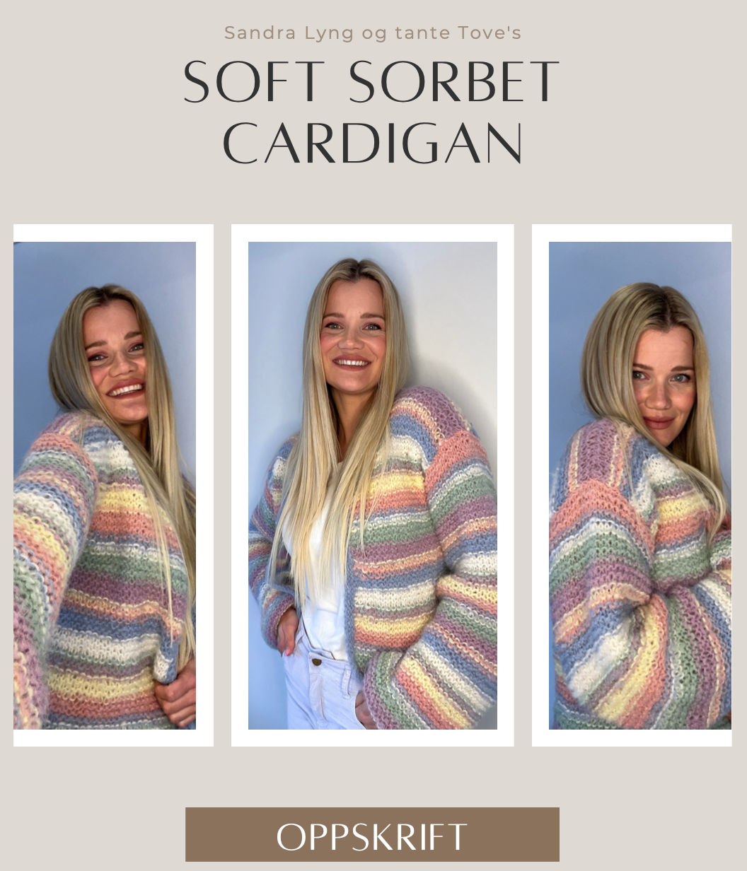 Soft Sorbet Cardigan Strikkeoppskrift