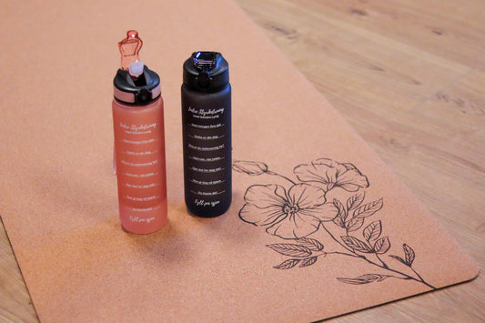 Indre Styrketrening Kork Yogamatte Blomster