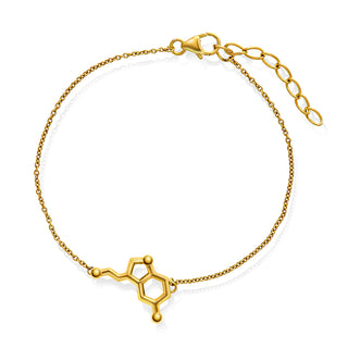 Armbånd i forgylt sølv SEROTONIN - glede