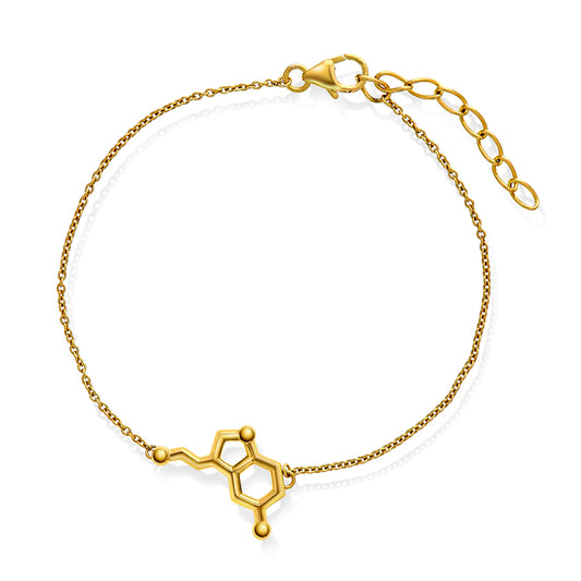 Armbånd i forgylt sølv SEROTONIN - glede