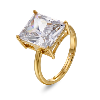 Spotlight ring i 925 forgylt sølv