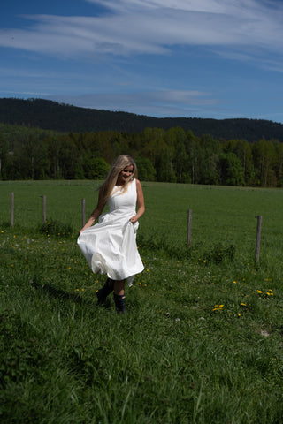 Carrie kjole - Hvit