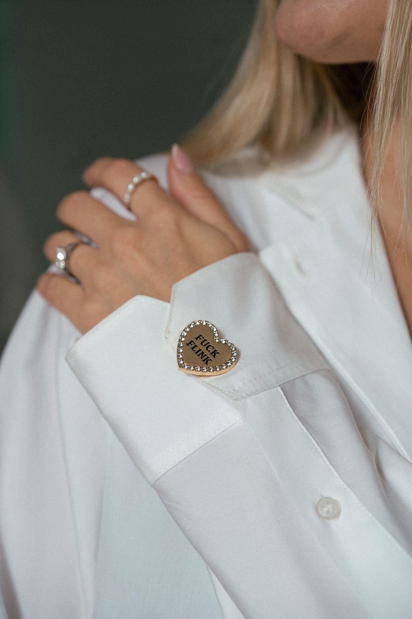 "Fuck flink" Button Cover