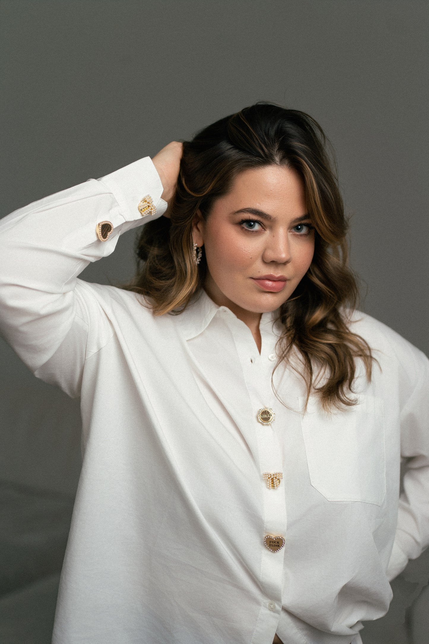 Pearl Bow Button Cover