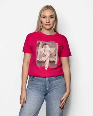 Sandra Lyng T-skjorte Rasberry