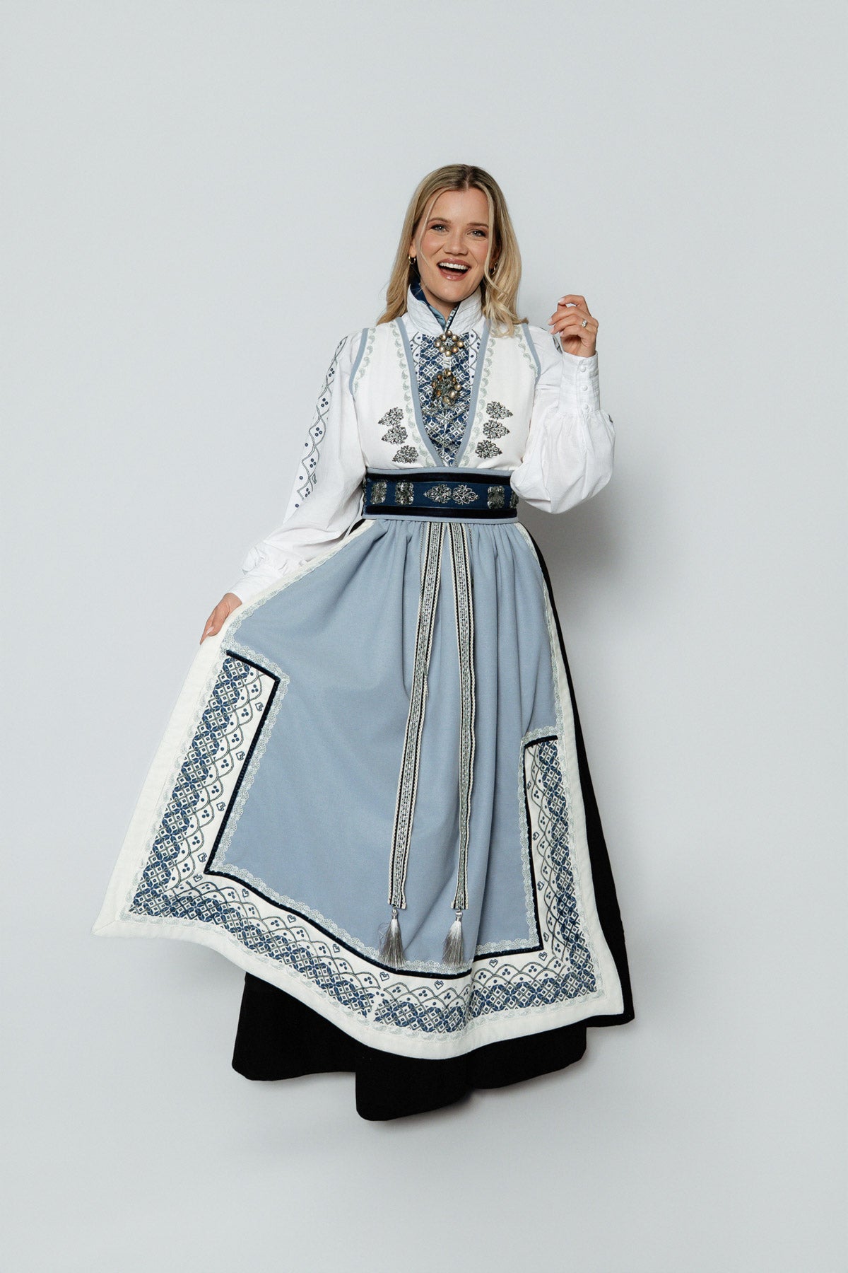 Fjordsylv trekkekjede med maljer, oksidert