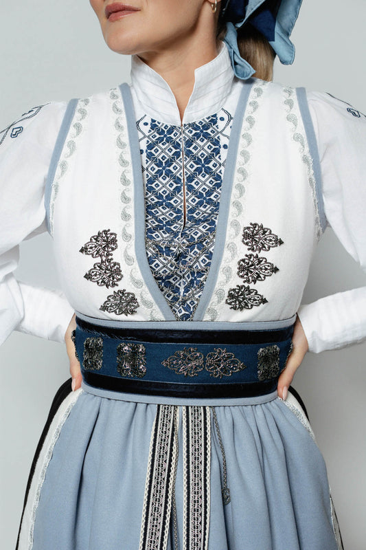 Fjordsylv trekkekjede med maljer, oksidert