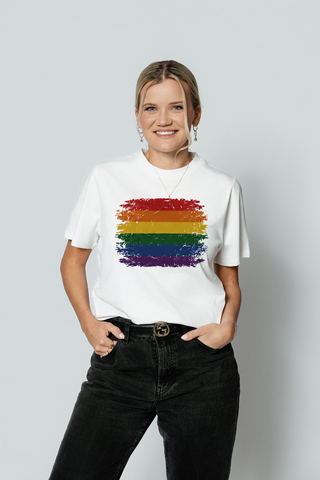 Pride T-skjorte hvit